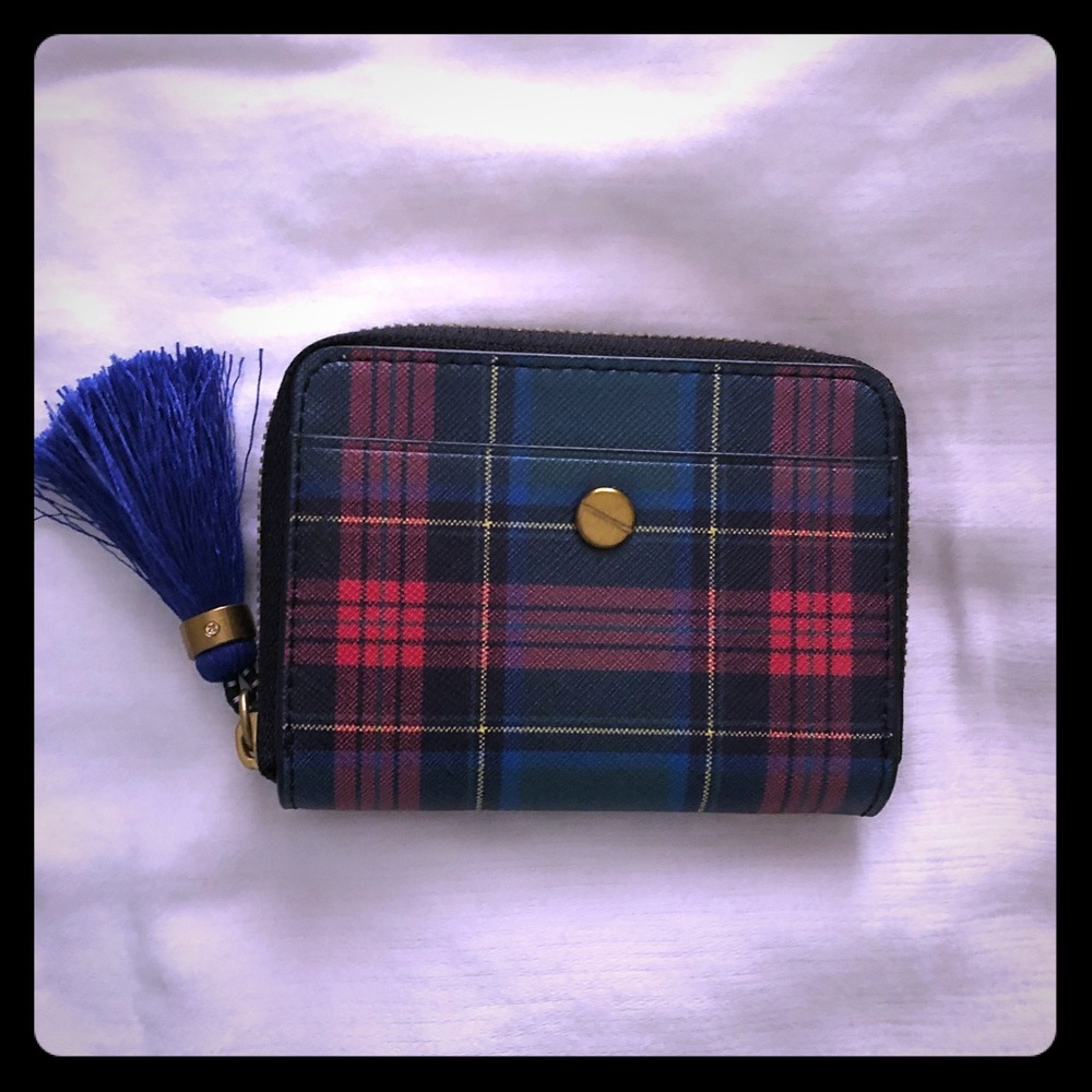 J Crew side zip wallet